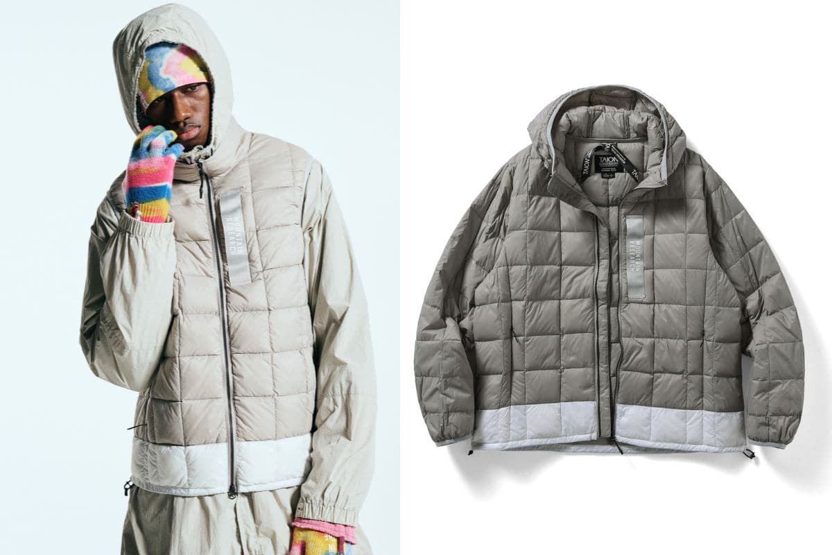 タイオン×マウンテンリサーチ「MR-TA-002Z-WHL_Down Zip Vest」￥16,500