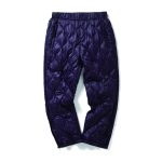 ホワイトマウンテニアリング×タイオン「10th Anniv. Light Down Pants」￥19,800／3色展開（ブラック、ホワイト、パープル）
