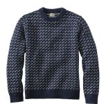 L.L.Bean「ビーンズ・クラシック・ラグ・ウール・セーター、クルーネックバーズアイ MEN'S」￥18,700