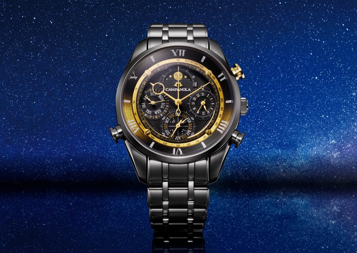 カンパノラ「25周年記念モデル 星響 グランドコンプリケーション（AH4084-51E）」￥506,000／クオーツ／43㎜径／⽇常生活用防水／限定250本※12月4日発売