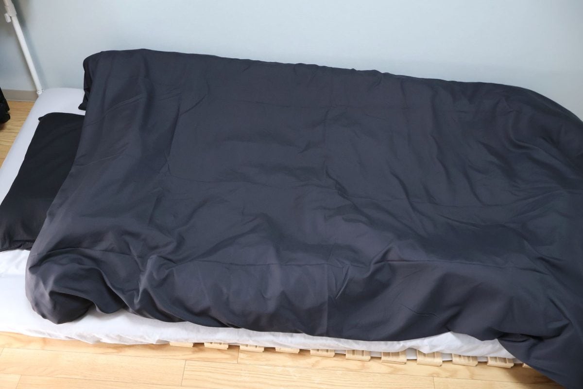 カバーをかけると黒一色に