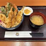 天丼てんや　蟹とふぐの冬天丼（みそ汁付）