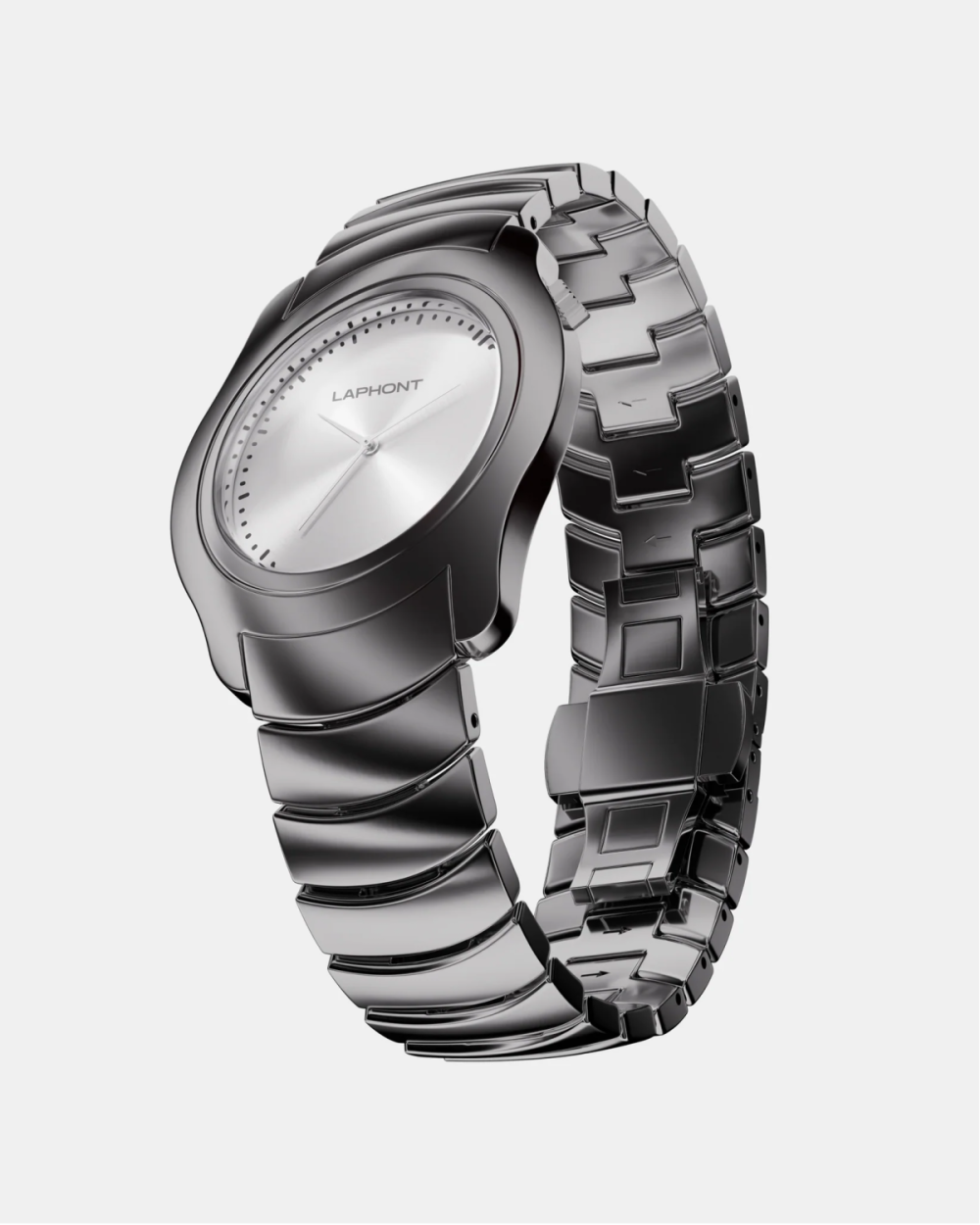 ケースと連続するように設計されたカスタムメタルブレスレット