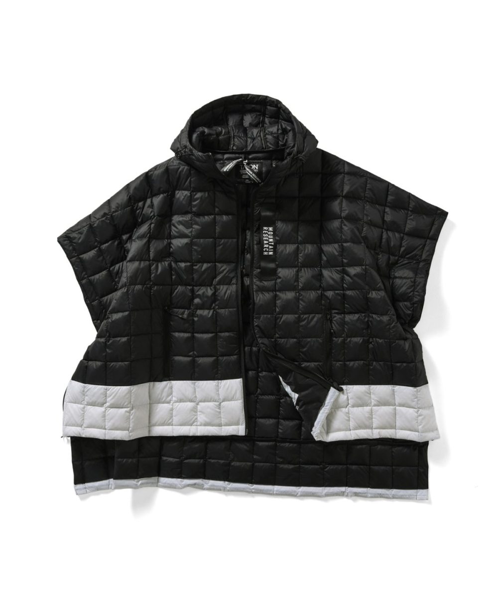 タイオン×マウンテンリサーチ「MR-TA-106ZPC-WHL_Down Poncho 」￥22,000