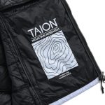 800F（800フィルパワー意味）を取り入れた等高線グラフィック