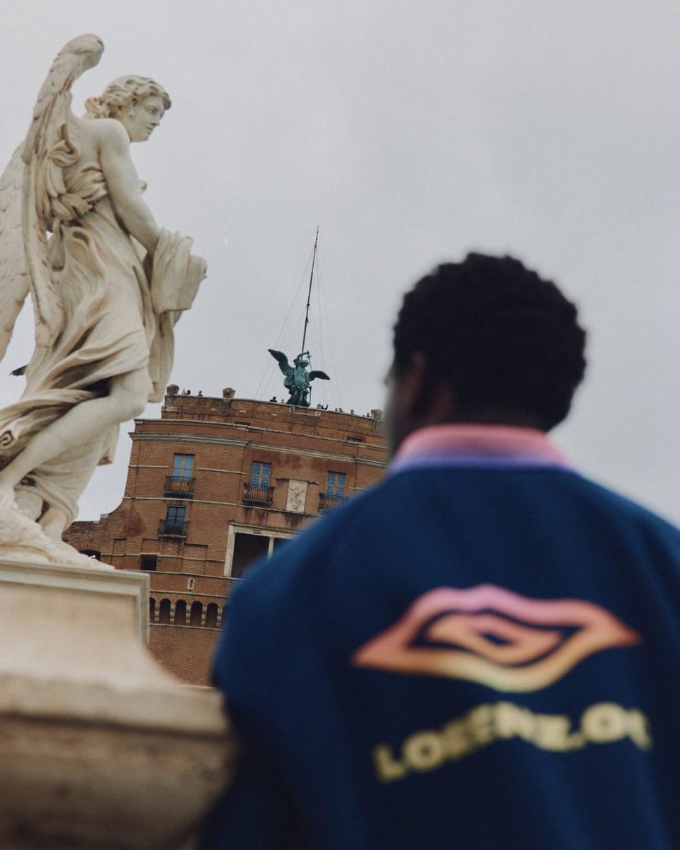 LORENZ.OG × UMBRO × BEAMS「ハーフジップスウェット」￥25,300