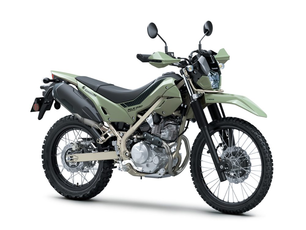 「KLX230 SHERPA S」ミディアムスモーキーグリーン