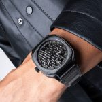 D1ミラノ「スクエアスケルトン」￥137,500／自動巻／37㎜径／パワーリザーブは約42時間／5気圧防水