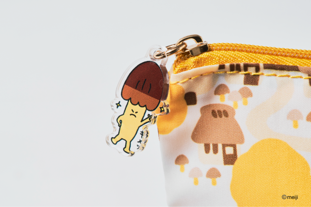 公式キャラクターの「きの山さん」の“キメッ”がかわいいチャーム