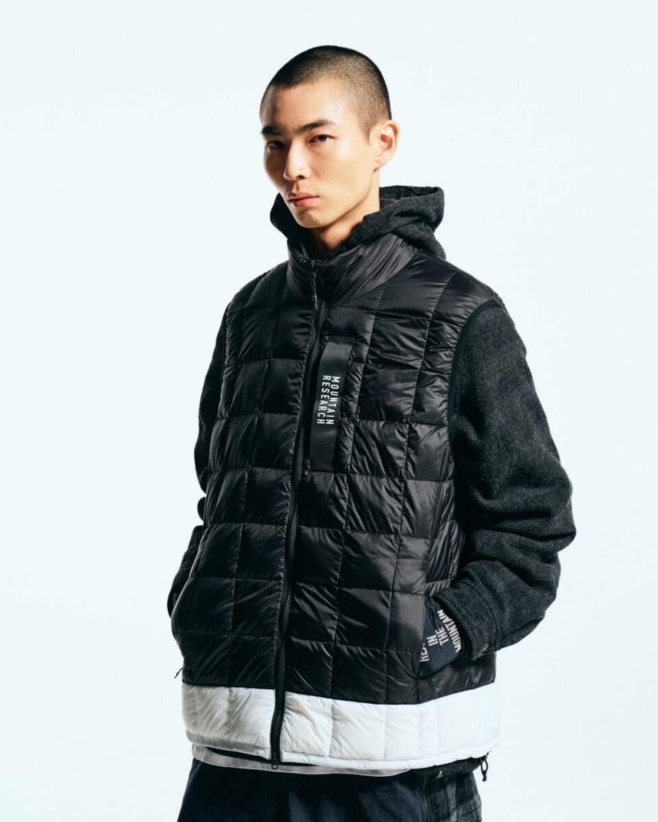 タイオン×マウンテンリサーチ「MR-TA-002Z-WHL_Down Zip Vest」￥16,500