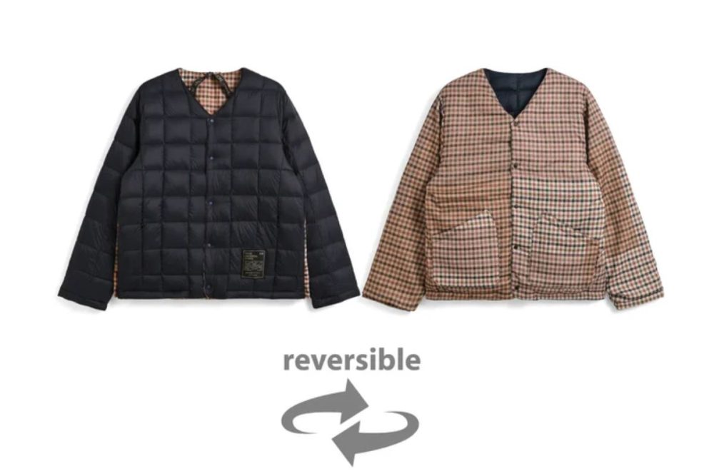 タイオン×ユニバーサルワークス「リバーシブル ダウンジャケット（UW-TA-R101B) 」￥25,960