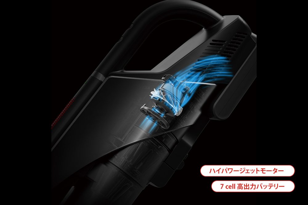 ハイパワージェットモーターと新開発の高出力バッテリー