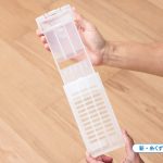 糸くずに直接触れることなく処理できる新設計のフィルター