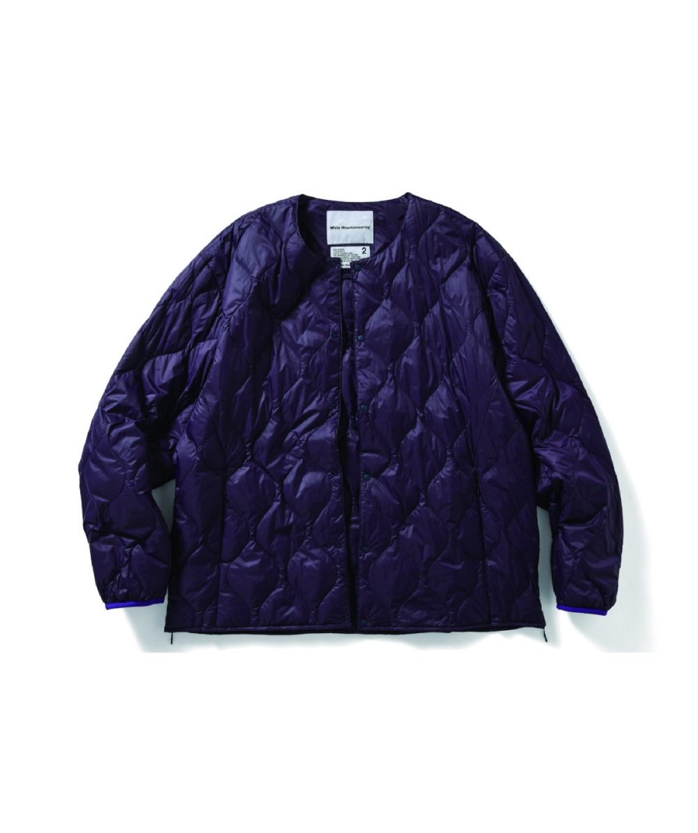 ホワイトマウンテニアリング×タイオン「10th Anniv. Light Down JKT」￥19,800／3色展開（ブラック、ホワイト、パープル）