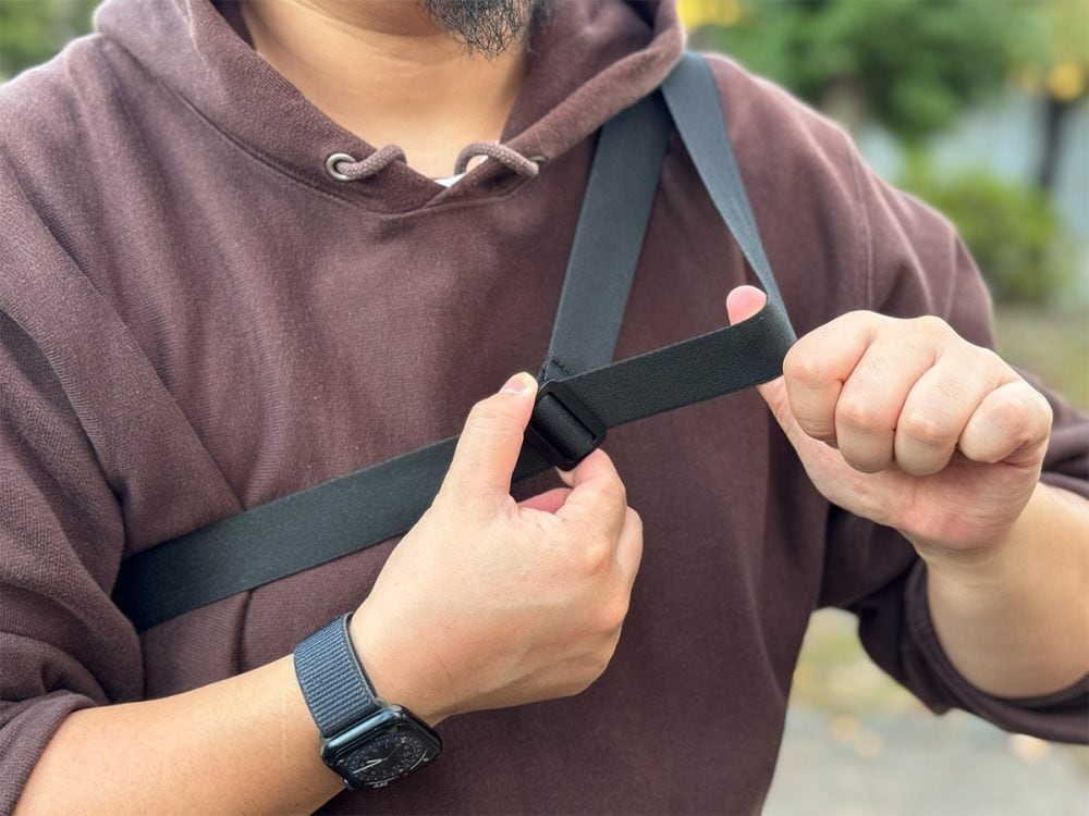 ストラップの長さ調整がしやすい