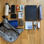 バッテリーやカードケースなどの小物から、タブレットやタンブラーや傘まで大きめの物まで一度に収納が可能