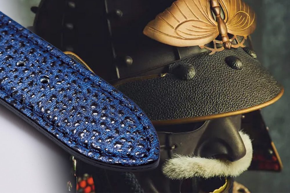 戦国時代には甲冑や武具に使用されていたという姫路黒桟革