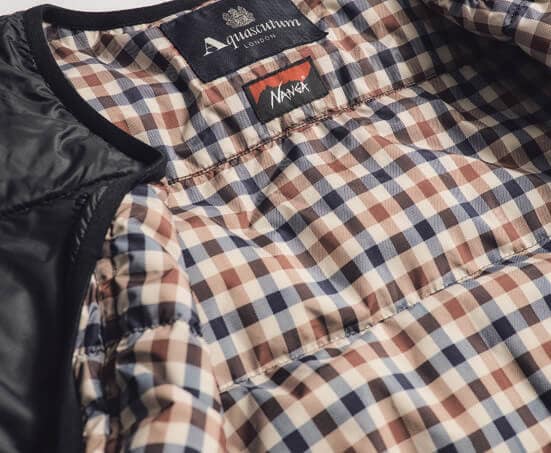 どちらの裏地もクラブチェック