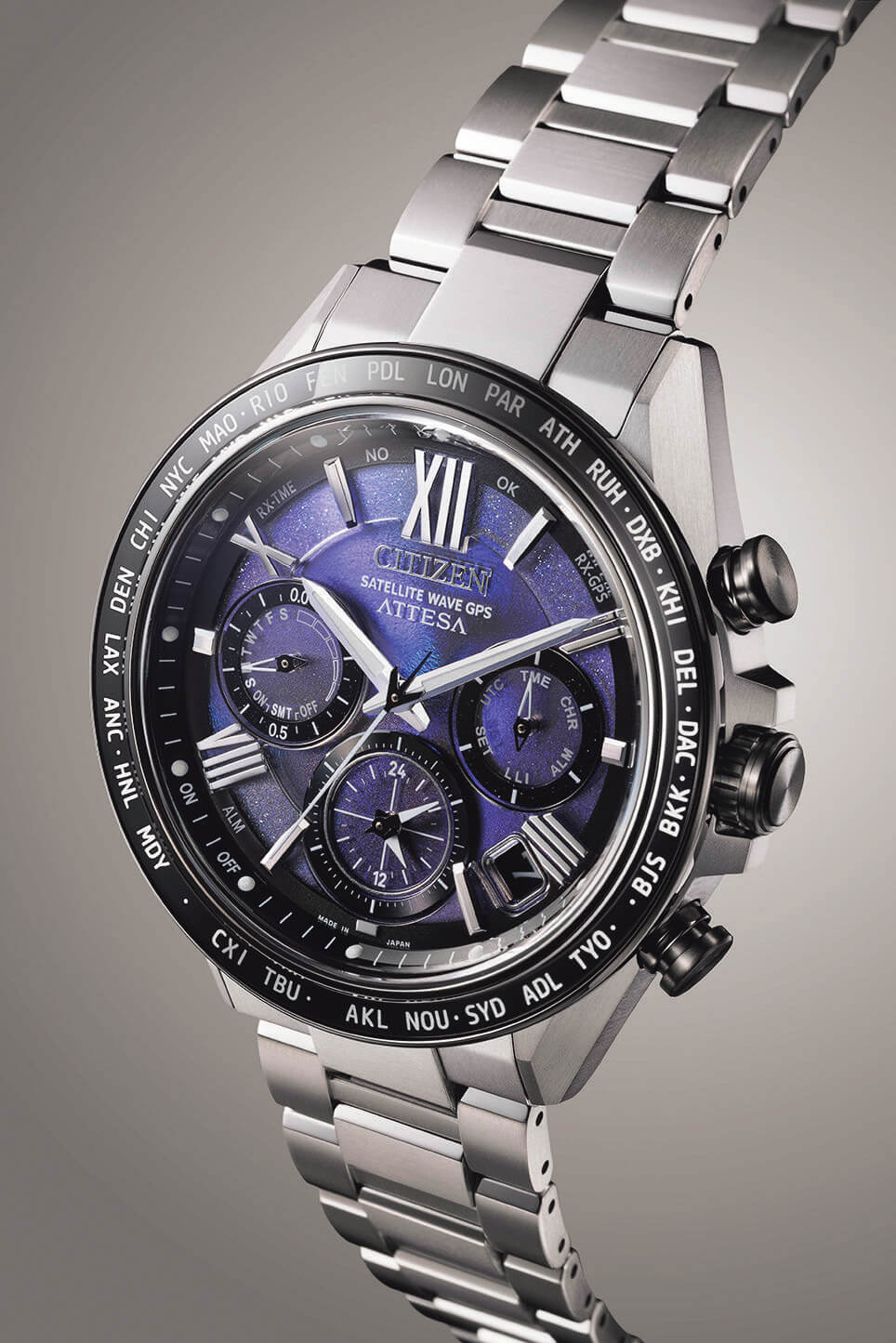 シチズン アテッサ　UNITE with BLUE CC4075-50L エコ・ドライブ GPS衛星電波時計