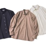 SHIPS any　LIM BLESS ソリッド/ストライプ レギュラーカラー シャツ