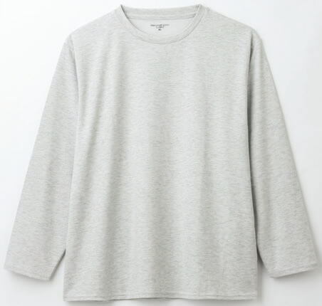 長袖クルーネック+ロングパンツ上下セット
サイズ:M・L・XL
単品価格:上各¥4,389(税込)、下各¥4,389(税込)
GRAY