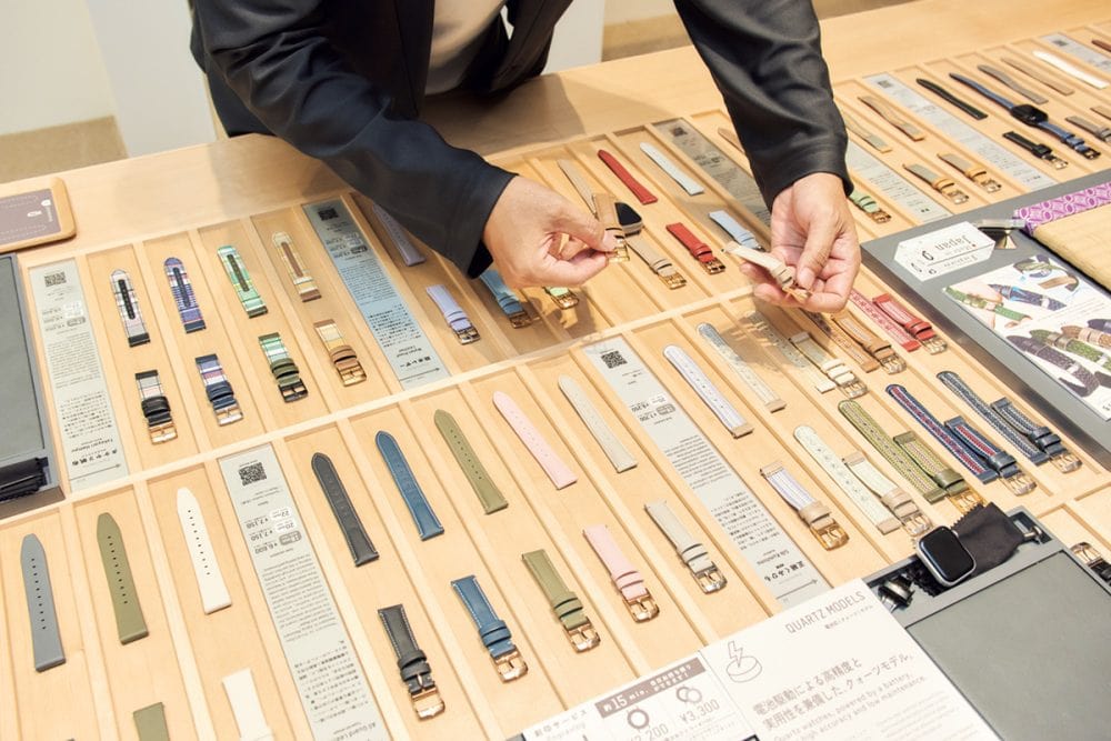 サンプルが置かれた店舗で、あれこれ試してみるのも楽しい時間