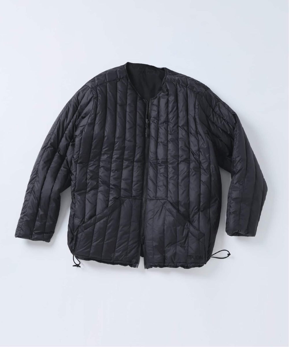 タイオン「別注 ヴァーチカルキルト リバーシブル ダウンカーディガン」￥15,950