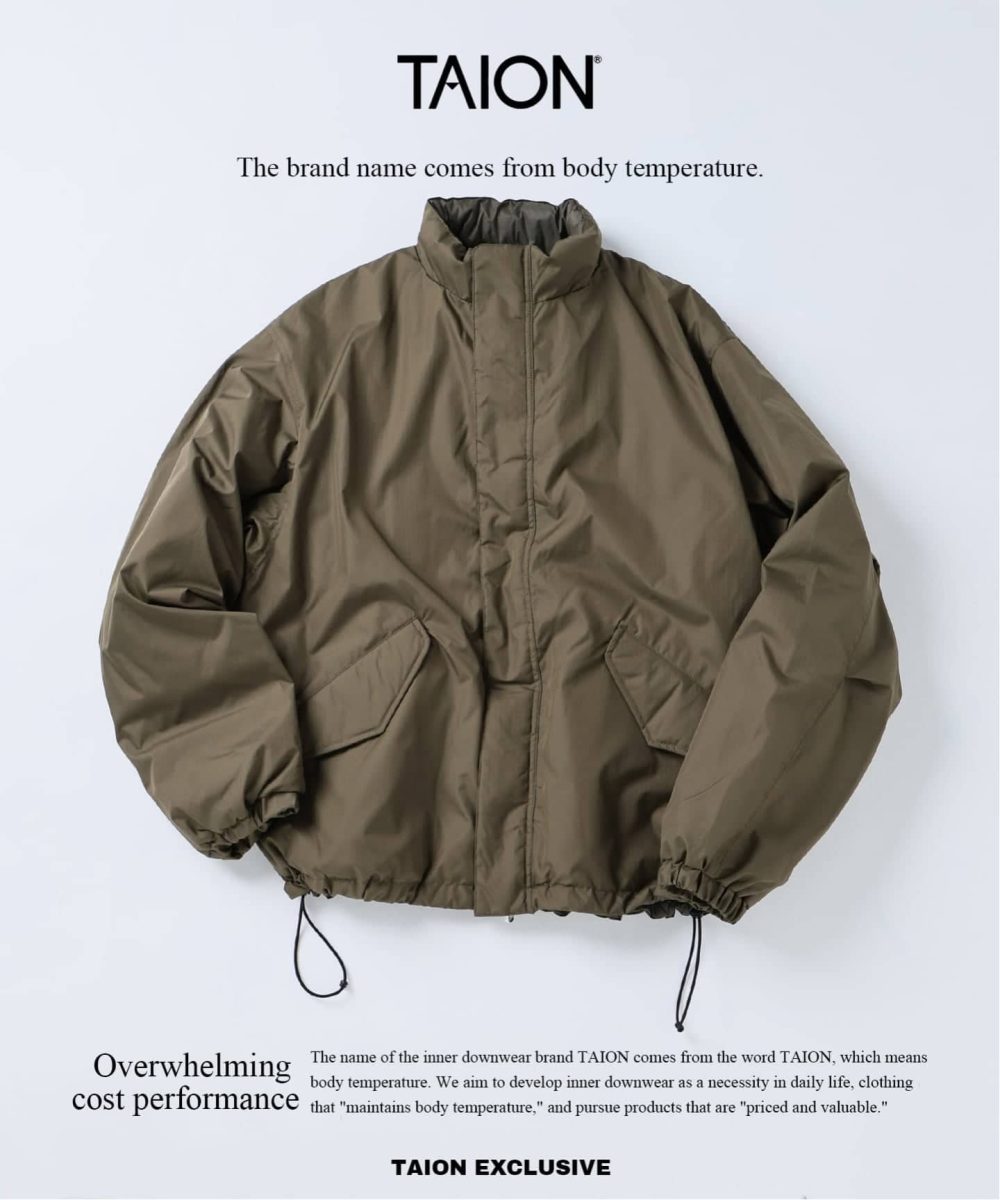 タイオン「別注 リバーシブル ショートモッズ ダウンブルゾン」￥17,380