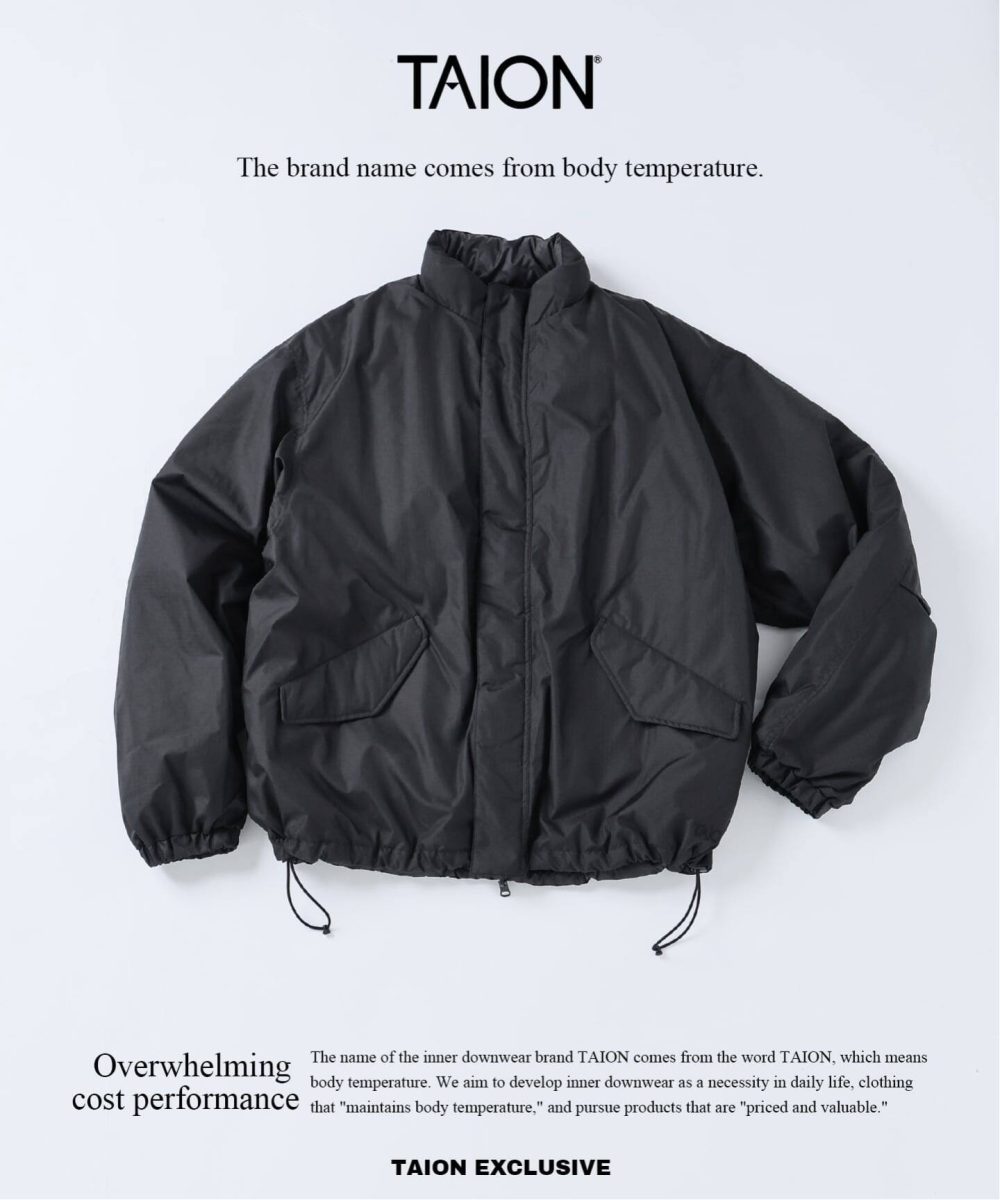 タイオン「別注 リバーシブル ショートモッズ ダウンブルゾン」￥17,380