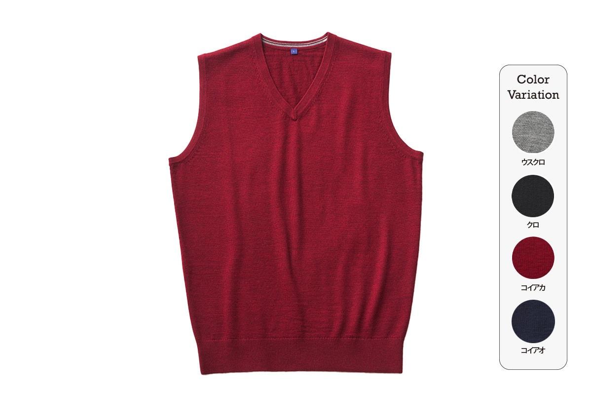 トップバリュ Vネックベスト［TV151KV0015］ ￥2,980（税込￥3,278）