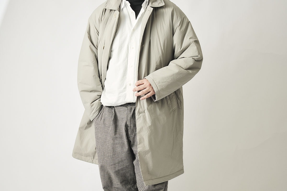 気温に応じて着る量を増やしても、動きやすさとシルエットは担保されるので、気軽にレイヤードをしやすい