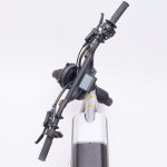 小回りが可能にする45度以上のハンドル切れ角