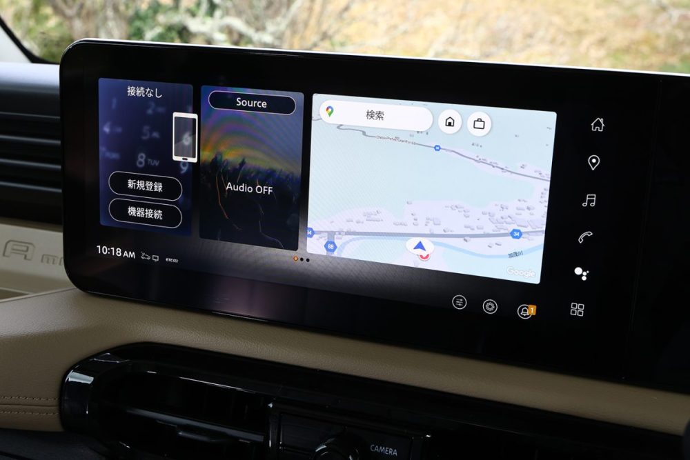 デリマルパッケージには標準で12.3インチの大型ディスプレイを搭載