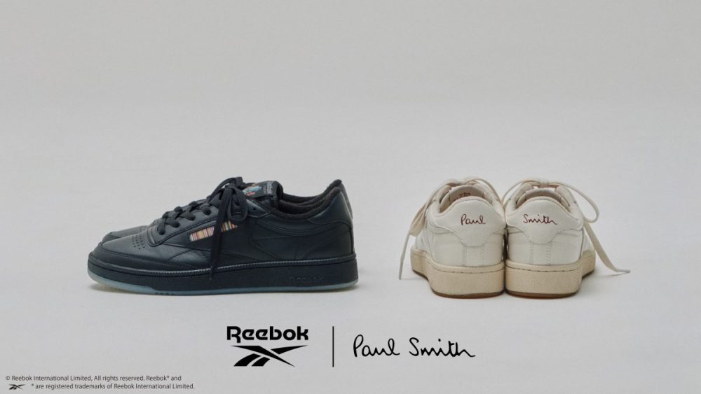 【限定スニーカー第2弾】ポール・スミスとリーボックのコラボモデルはスタイルを選らばないブラックカラーの「CLUB C」