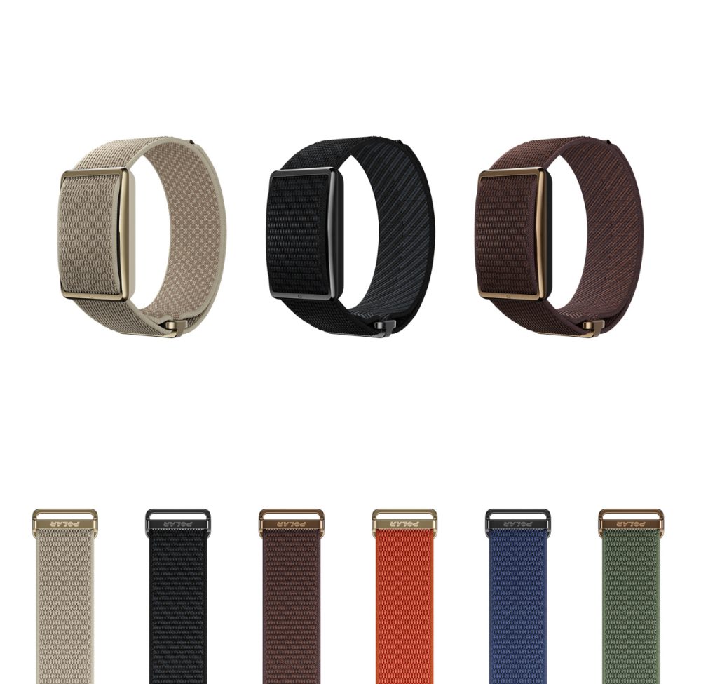 本体は3色、リストバンドは6色展開で、手首周り13.5〜19cmのSMと手首周り16〜23cm MLの2サイズに対応