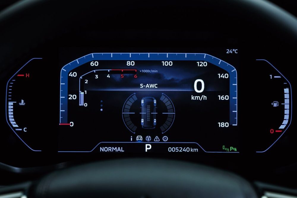 4WDやASC、AYC、ABSを統合制御する三菱独自の四輪制御技術「S-AWC」を搭載