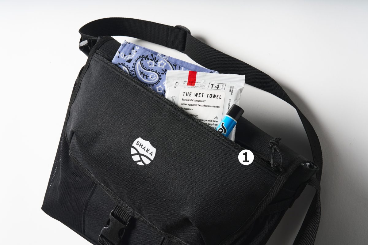 荷物が出し入れしやすいフラップポケット