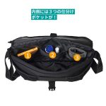 内側には3つの仕分けポケットが！