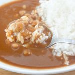 ターメリックライスより、白米の方がよりスパイスを感じます