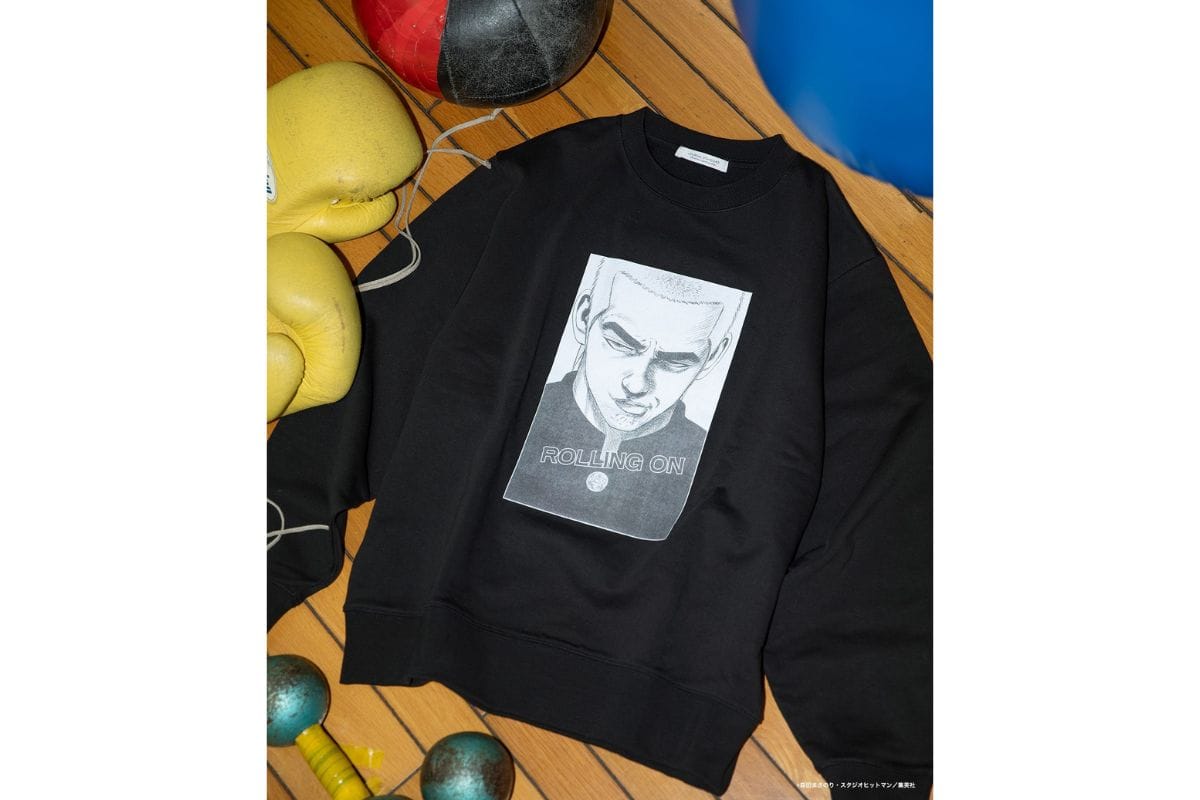 ジャーナルスタンダード「ろくでなしBLUES プリント スウェット(ブラック)」¥14,300