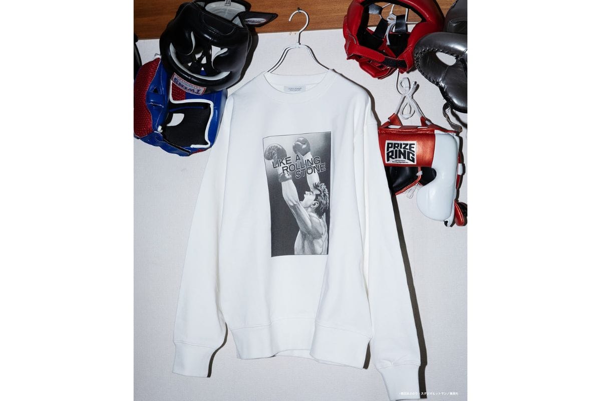 ジャーナルスタンダード「ろくでなしBLUES プリント スウェット(ホワイトA)」¥14,300