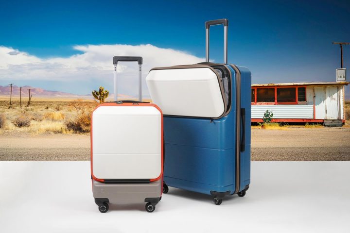 【立てたまま出し入れOK】プロテカの高機能スーツケースに90年代クロカン車をイメージした限定色が登場