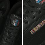 左足のサイドパネルにもポール・スミスのシグネチャーストライプが!