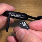 IPX7の最大の特徴は、MicroSDカードスロットがあること