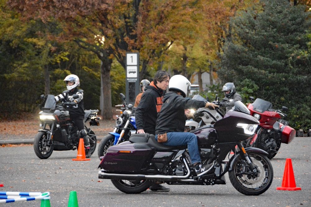 ハーレーの車両で技術を学ぶというのも魅力であり、大きなポイント。