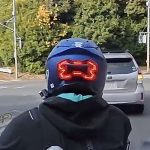 昼間のライドでも十分な発光で存在をアピール