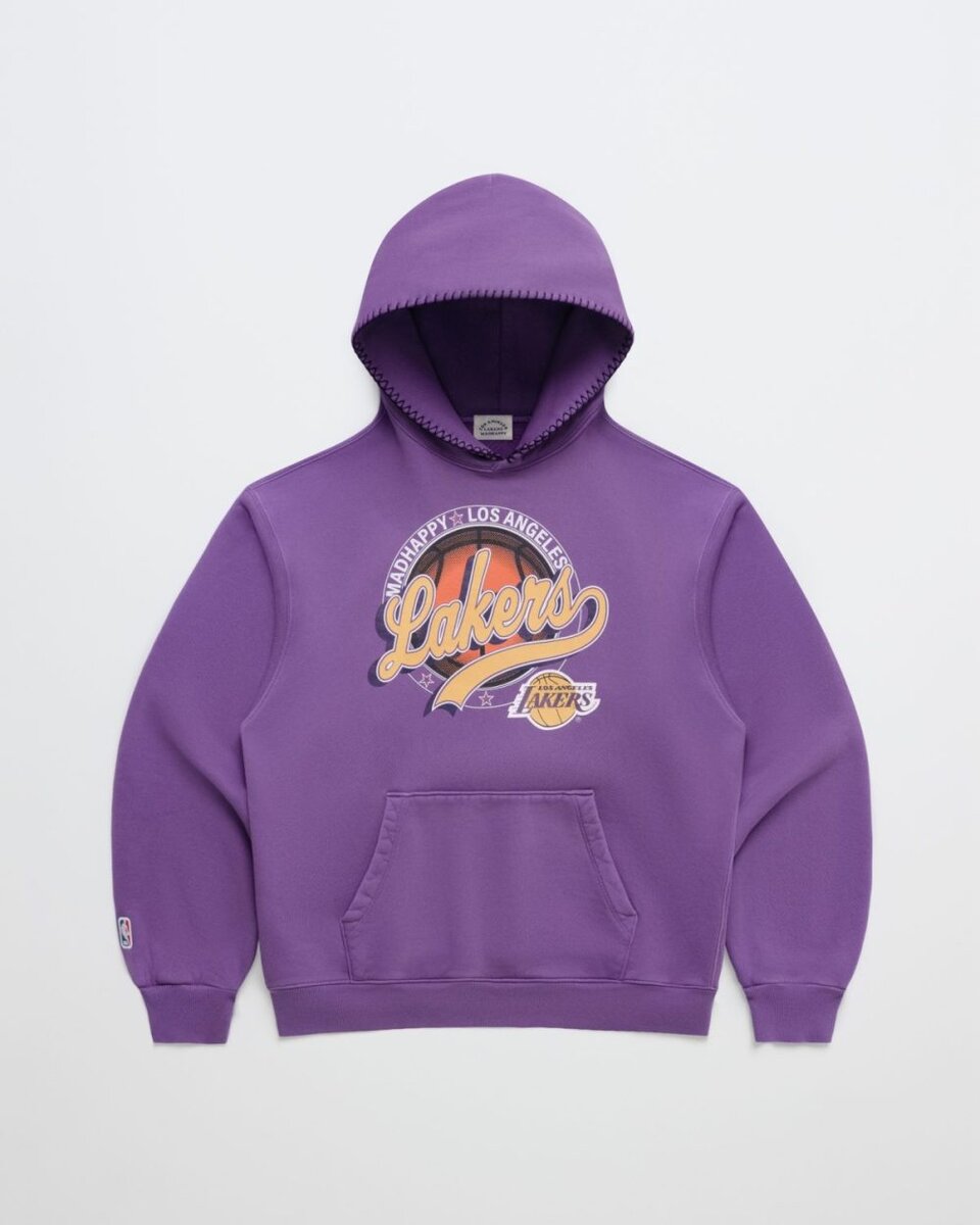 マッドハッピー「Lakers Basketball Fleece Hoodie」￥38,500