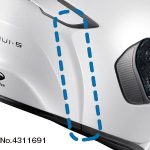 風圧による負荷を軽減させてブレを抑えて安定感を生むKabutoの特許システムのウェイクスタビライザー