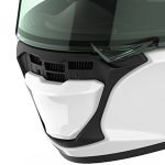 チン(顎部分)ベンチレーションは上下2段階の調節が可能