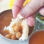 「ひよこ豆のヴィーガンカレー」は香辛料がよく効いているスパイシーなカレーで